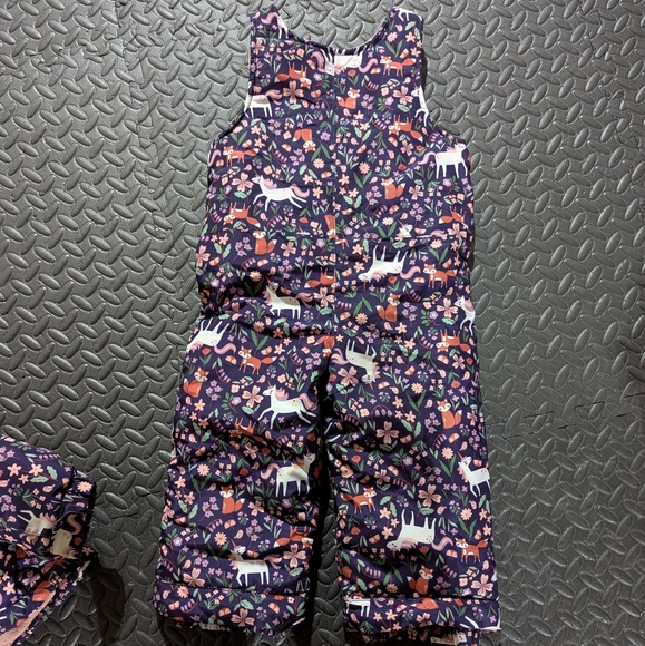 Carter's Purple and Pink Overalls And 3in1 Jacket for Winter - Picture 2 of 7